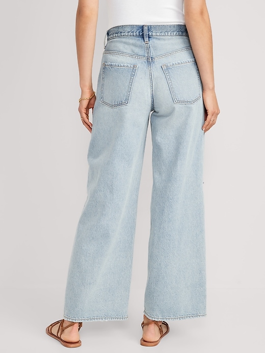 Image number 2 showing, Extra High-Waisted Baggy Wide-Leg Jeans