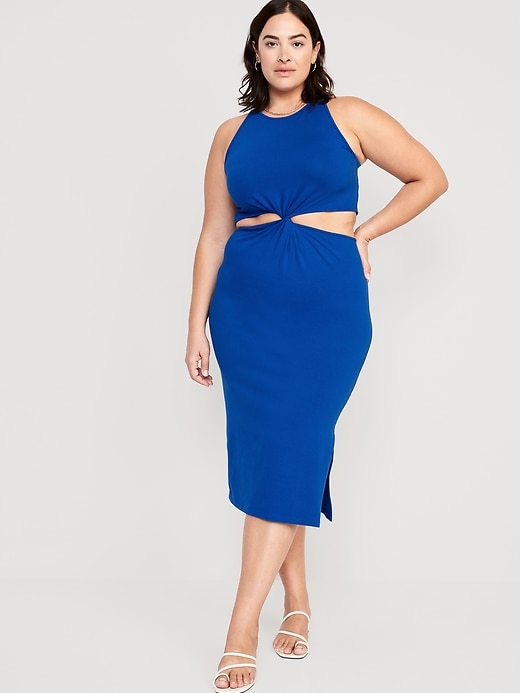 Image number 6 showing, Sleeveless Twist-Front Midi Dress