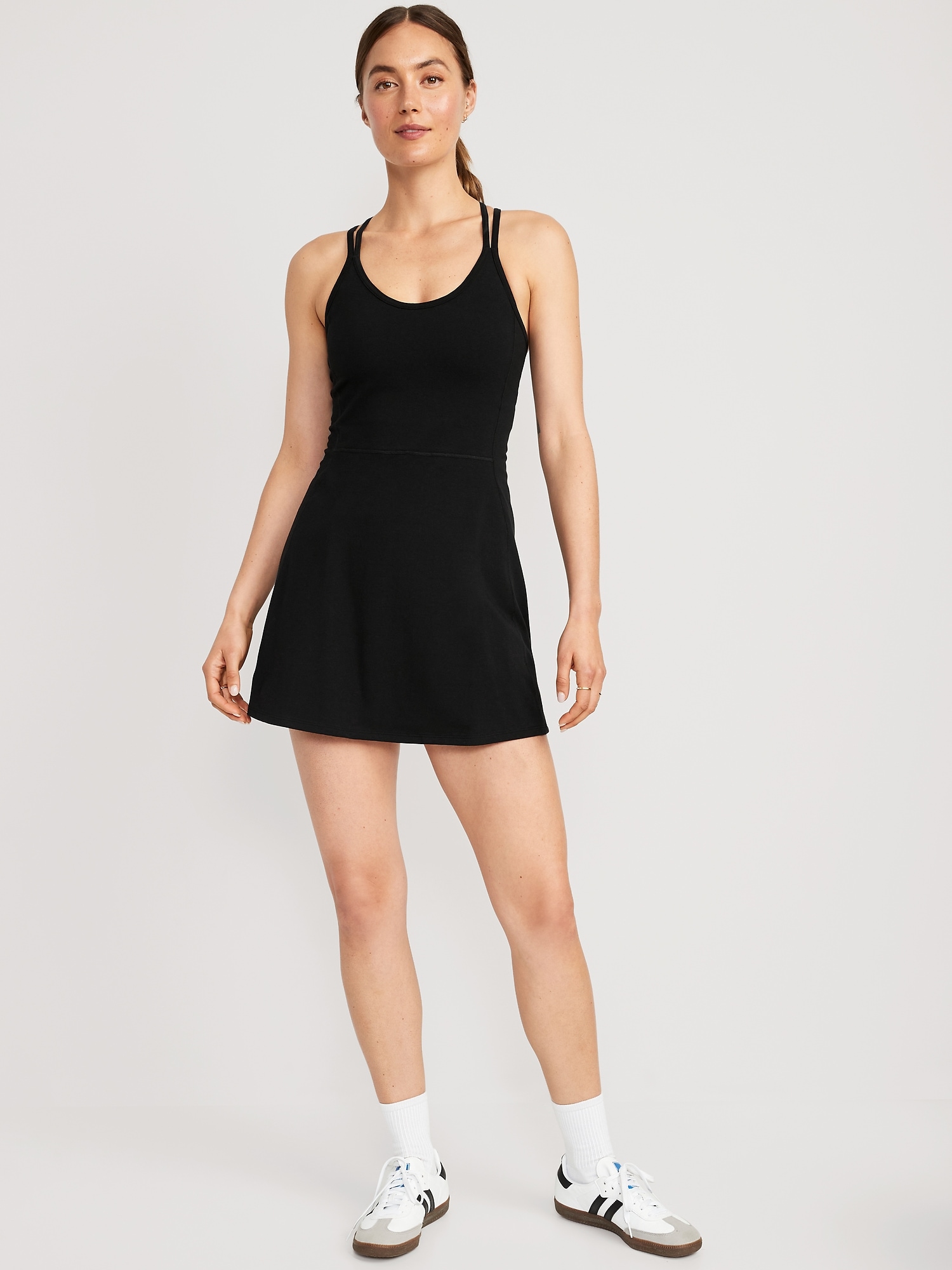 Old Navy Women’s PowerSoft Sleeveless Shelf-Bra Support Dress Size 2X 3X $55