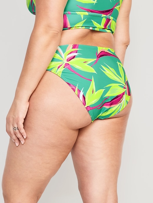 Image number 8 showing, Low-Rise V-Front French-Cut Bikini Swim Bottoms