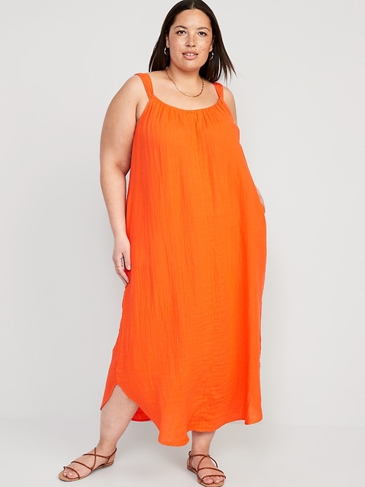 Image number 6 showing, Sleeveless Shirred Maxi Dress