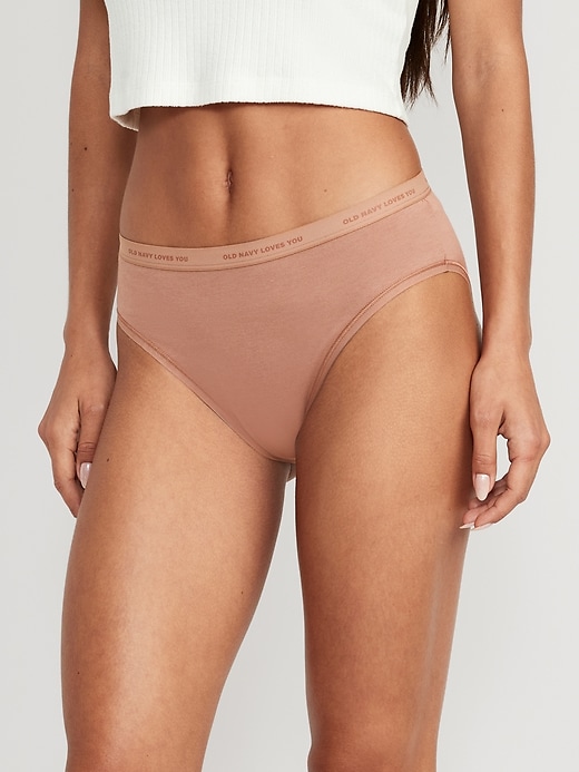 View large product image 1 of 8. High-Waisted Bikini Underwear