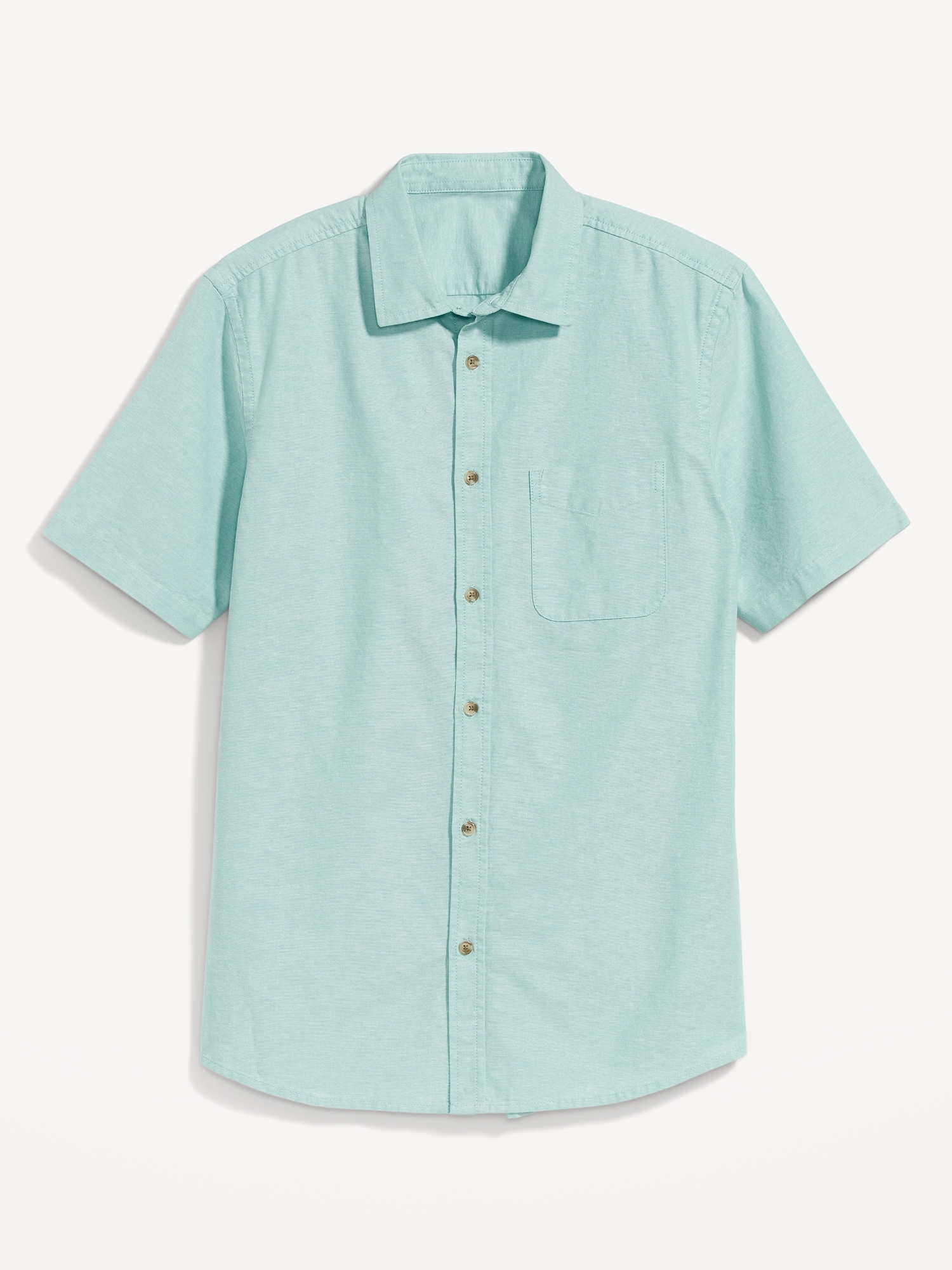 Old Navy Regular-Fit Everyday Oxford Shirt for Men blue. 1