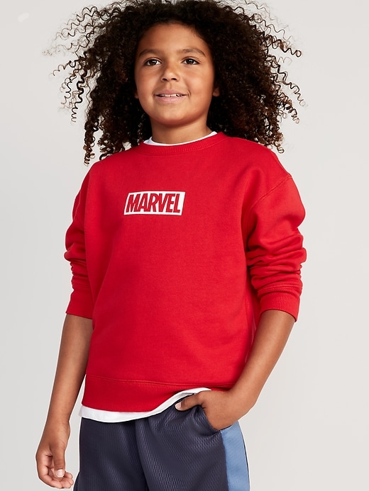 View large product image 1 of 3. Gender-Neutral Licensed Pop-Culture Crew-Neck Sweatshirt for Kids
