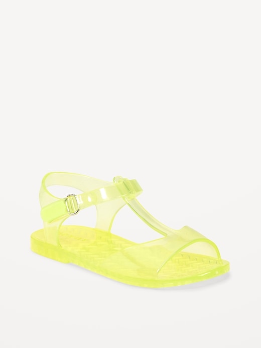 View large product image 1 of 1. T-Strap Jelly Flats for Toddler Girls
