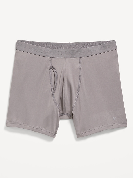 View large product image 1 of 1. Go-Dry Cool Performance Boxer-Brief Underwear -- 5-inch inseam