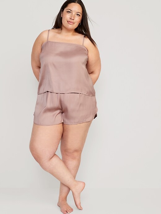 Image number 7 showing, Satin Lounge Tank Top and Shorts Set