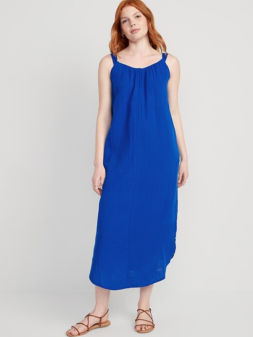 Sleeveless Shirred Maxi Dress | Old Navy