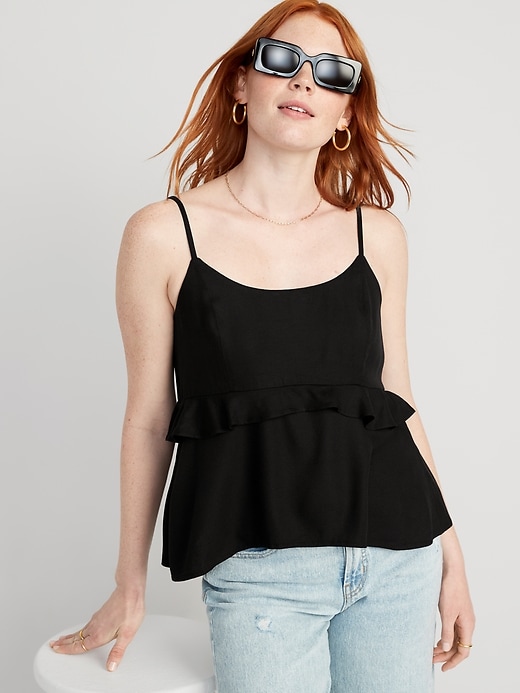 Image number 3 showing, Ruffle-Trim Cami Top