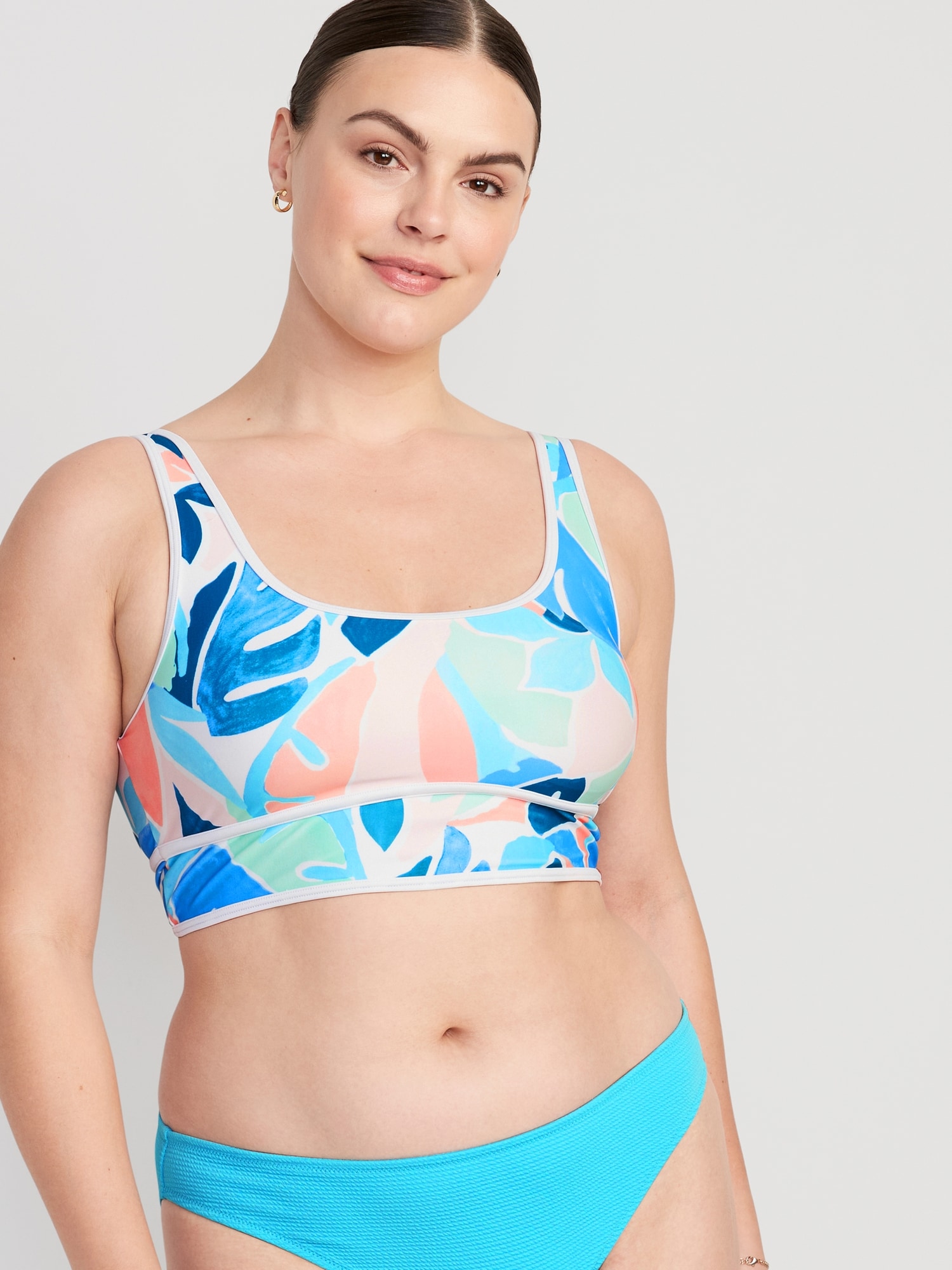 Scoop-Neck Bikini Swim Top for Women