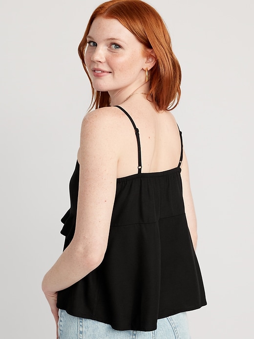 Image number 2 showing, Ruffle-Trim Cami Top