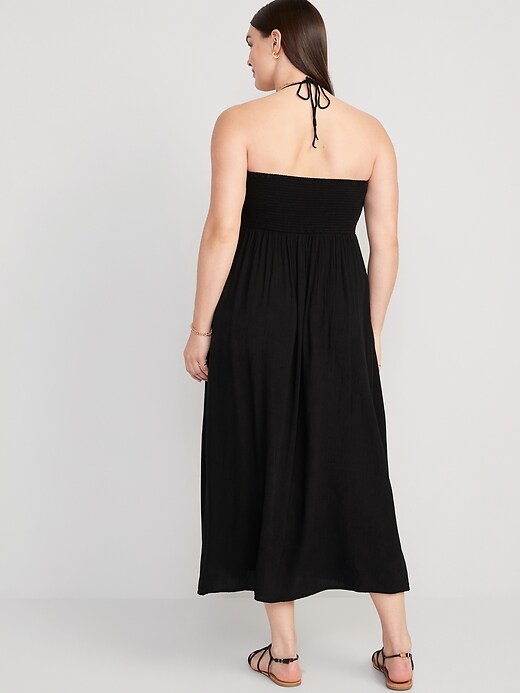 silk halter dress maxi Elea Women's Silk Halter Formal Dress main image 0