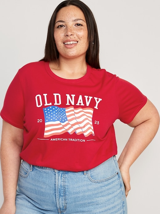 Image number 6 showing, Matching "Old Navy" Flag T-Shirt