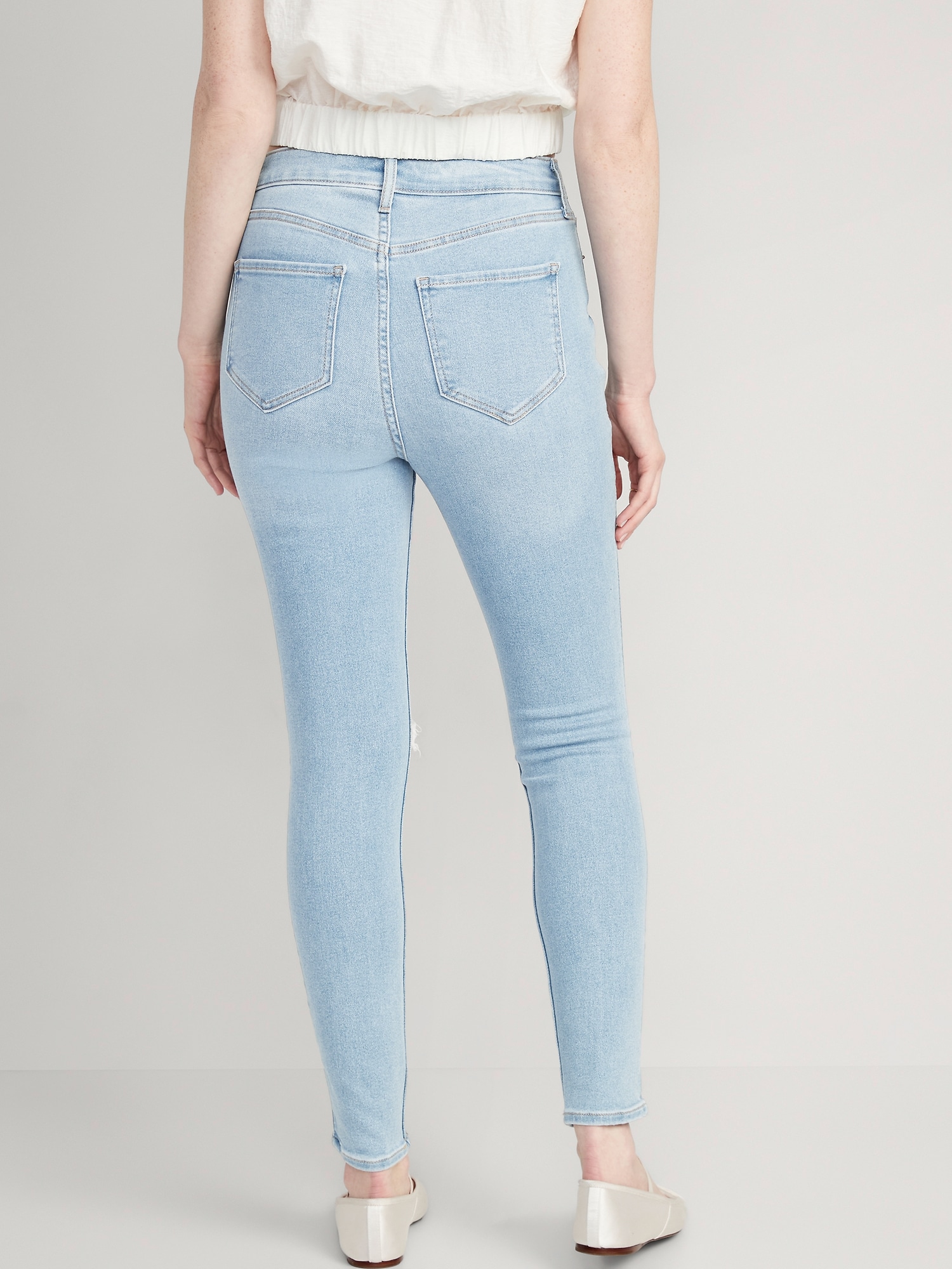 Extra High-Waisted Navy Rockstar Jeans | 360° Women for Stretch Super-Skinny Old