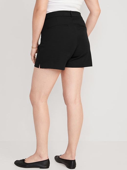 Image number 6 showing, High-Waisted Pixie Trouser Shorts -- 5-inch inseam