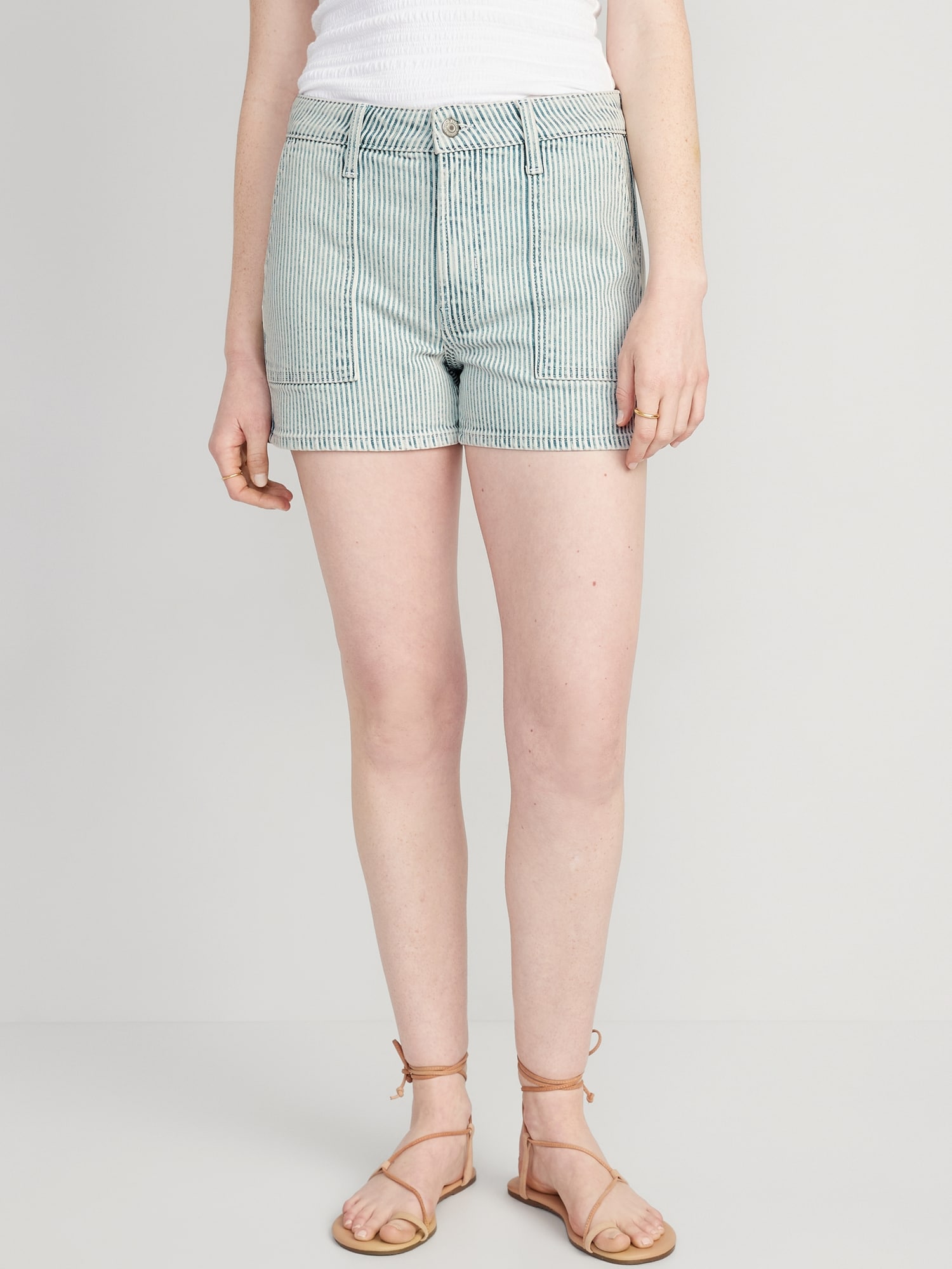 High-Waisted OG Straight Utility Shorts -- 3-inch inseam