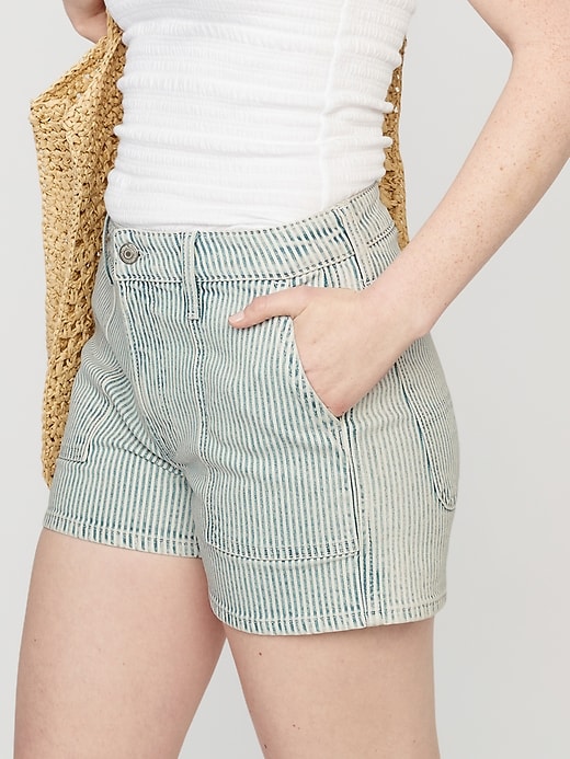 Image number 3 showing, High-Waisted OG Straight Utility Shorts -- 3-inch inseam