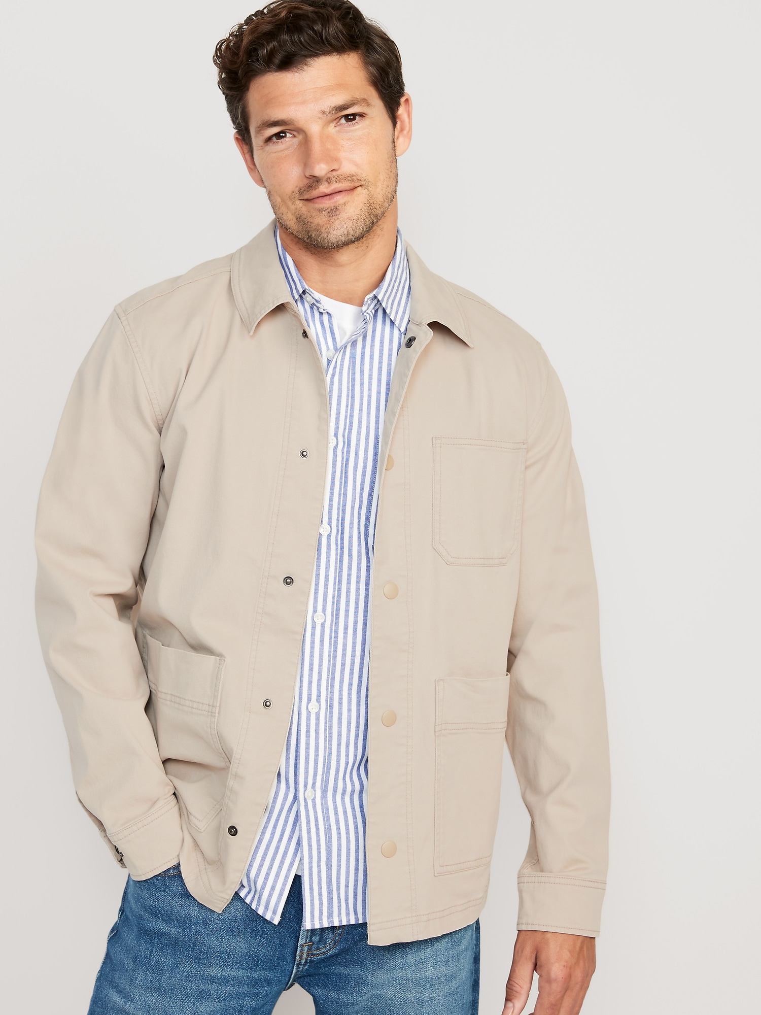Twill Utility Jacket for Men | Old Navy