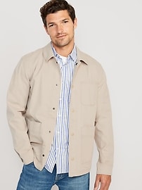 Twill parka mens sale