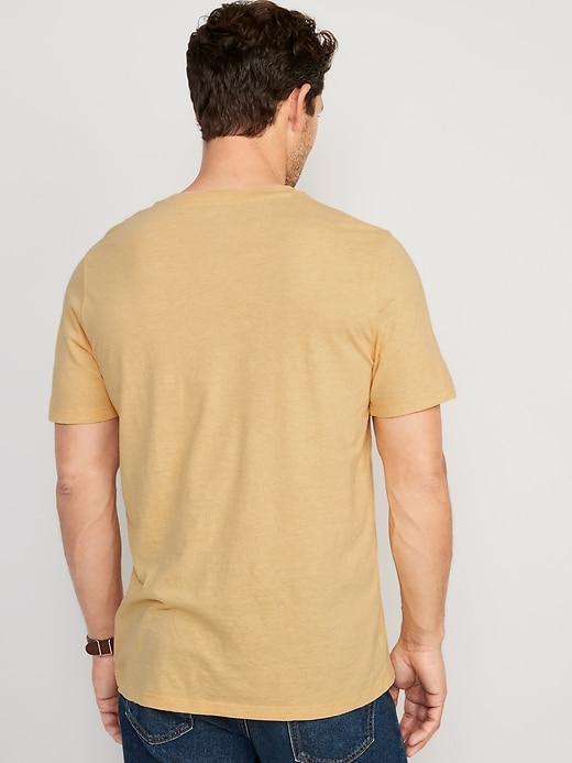 Image number 2 showing, Soft-Washed Short-Sleeve Henley T-Shirt
