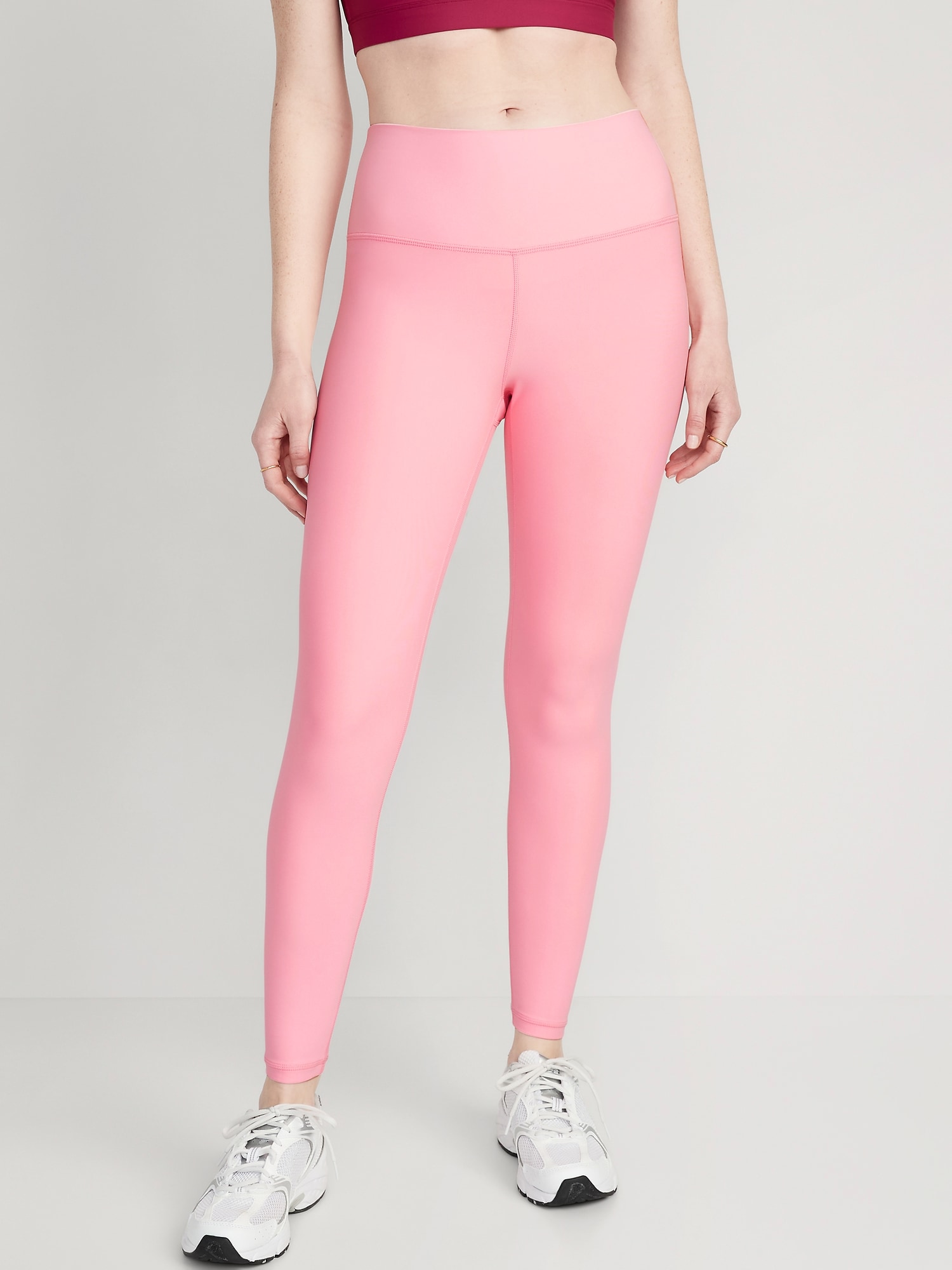 Old Navy High-Waisted PowerSoft 7/8 Leggings for Women pink - 537812082