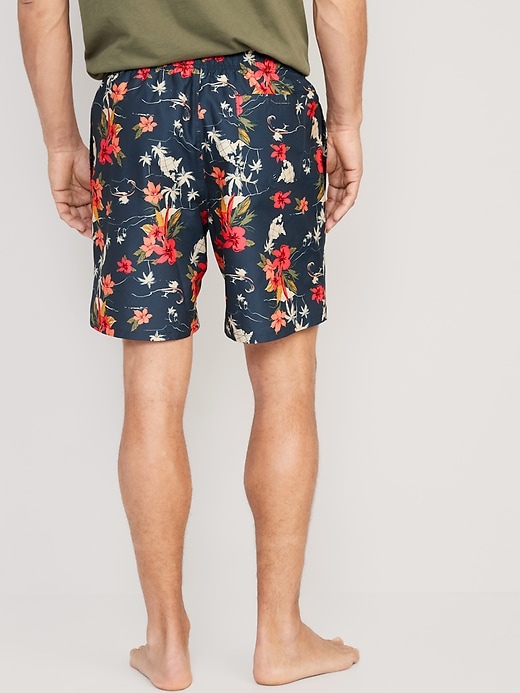Image number 5 showing, Printed Swim Trunks --7-inch inseam