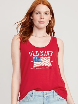  US Bass Fishing Flag Tank Top for Women Casual Round