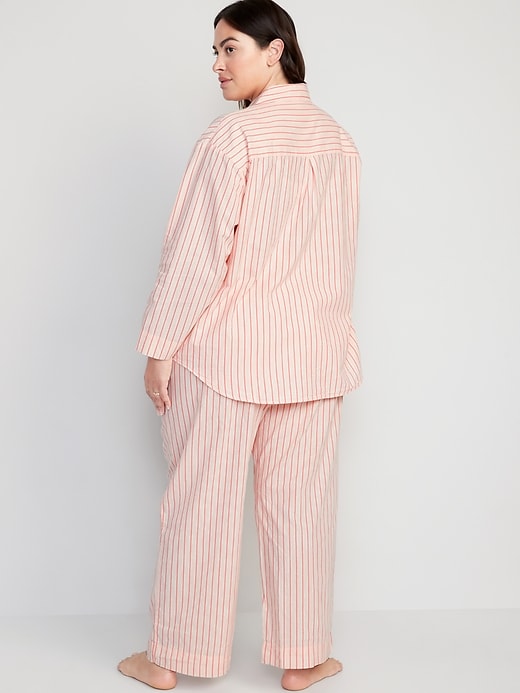 Image number 8 showing, Oversized Poplin Pajama Set