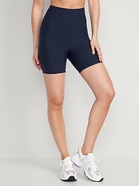 Extra High-Waisted PowerLite Lycra® ADAPTIV Biker Shorts for Women --  6-inch inseam