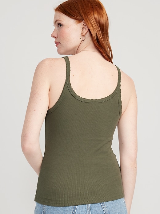 Image number 2 showing, Lace-Trim Tank Top