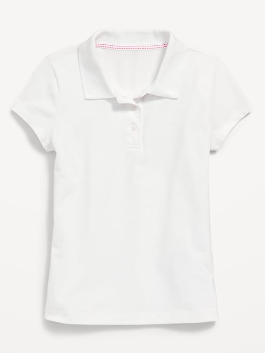 View large product image 2 of 3. Uniform Jersey Polo Shirt for Girls