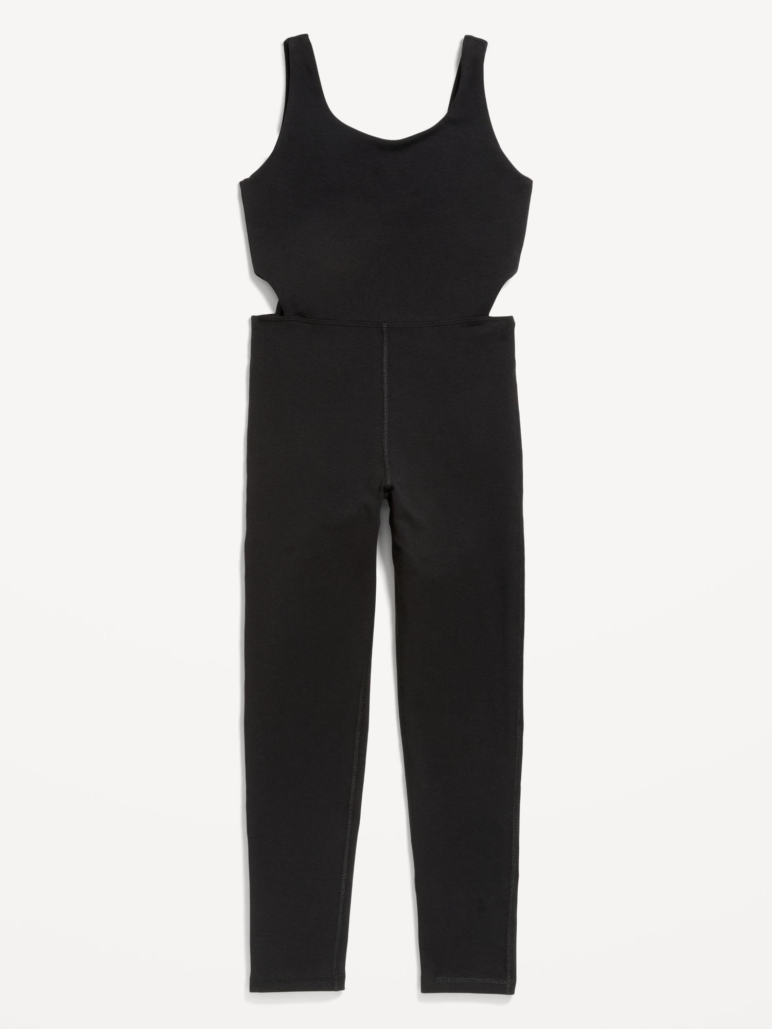 Old Navy PowerChill Side-Cutout Bodysuit for Girls black. 1