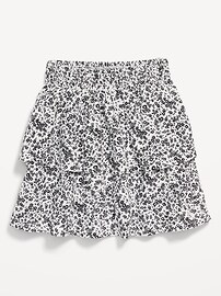 View large product image 4 of 4. Printed Smocked Tiered Skirt for Girls