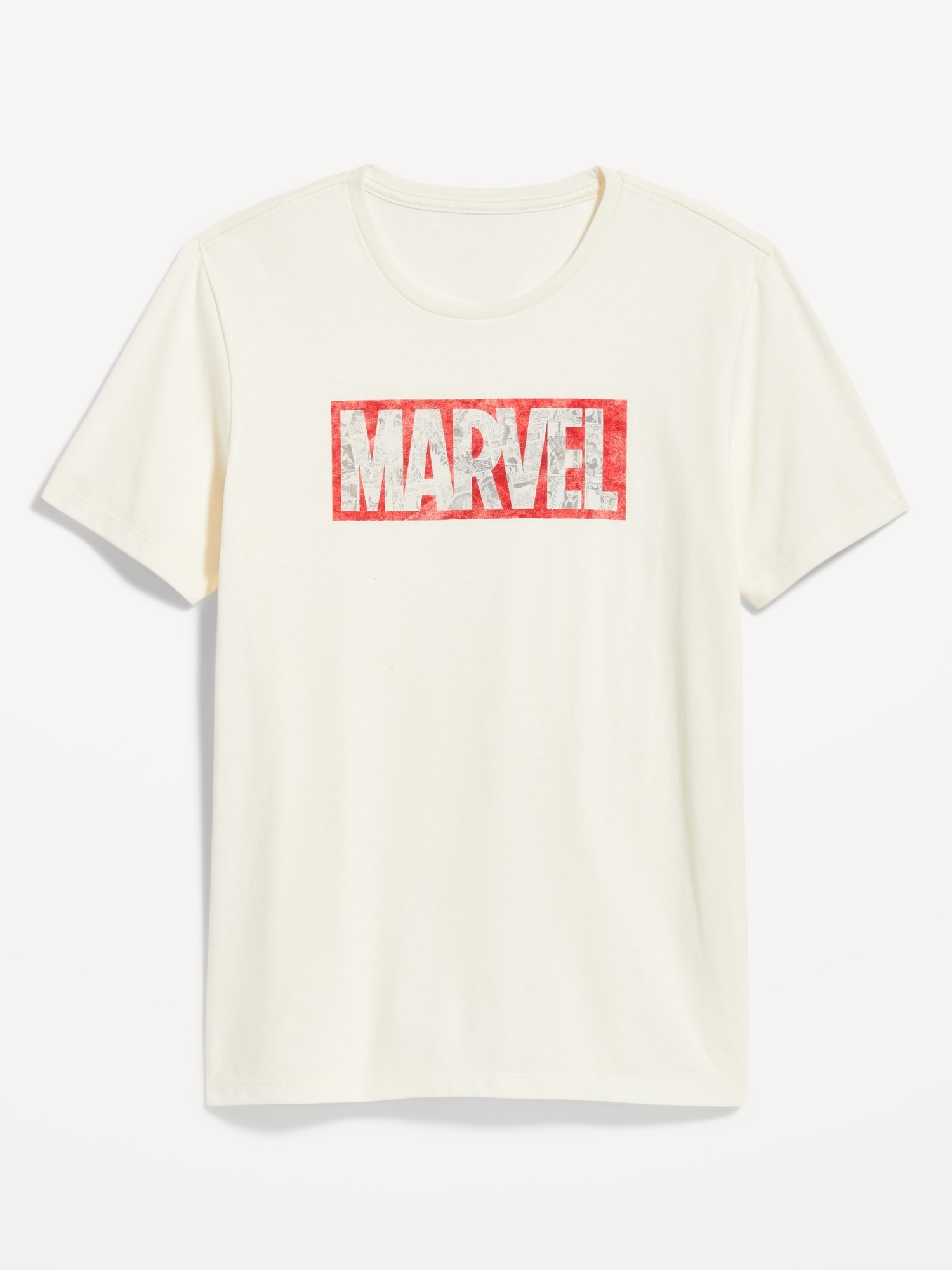 Old Navy Marvel™ Logo-Graphic Gender-Neutral T-Shirt for Adults white. 1
