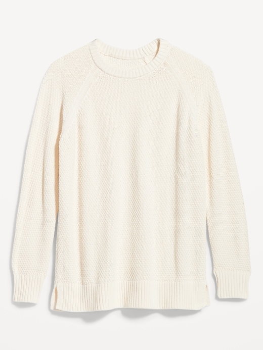 Image number 4 showing, Loose Textured Pullover Tunic Sweater