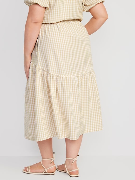 Image number 8 showing, Tiered Gingham Maxi Skirt