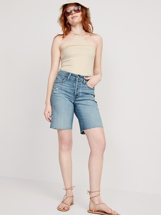 HighWaisted OG Loose ButtonFly Jean Shorts 9inch inseam Old Navy