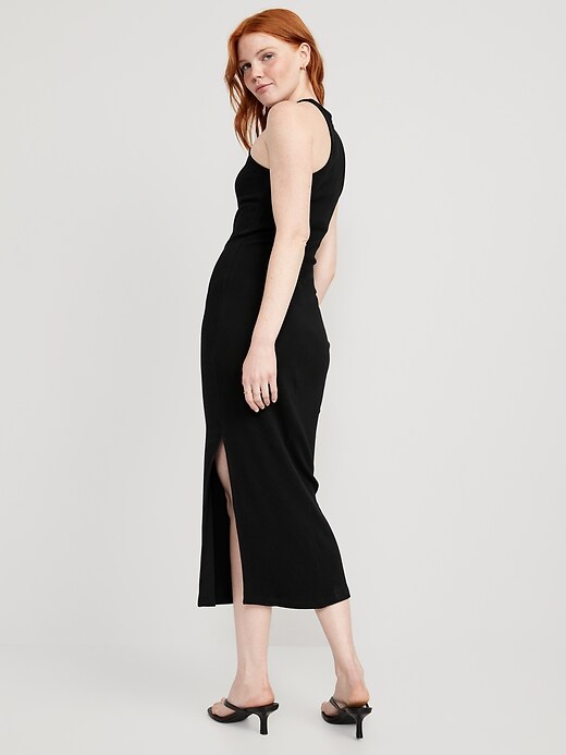 Fitted High-Neck Rib-Knit Maxi Dress | Old Navy Fitted High-Neck Rib-Knit Maxi Dress | Old Navy