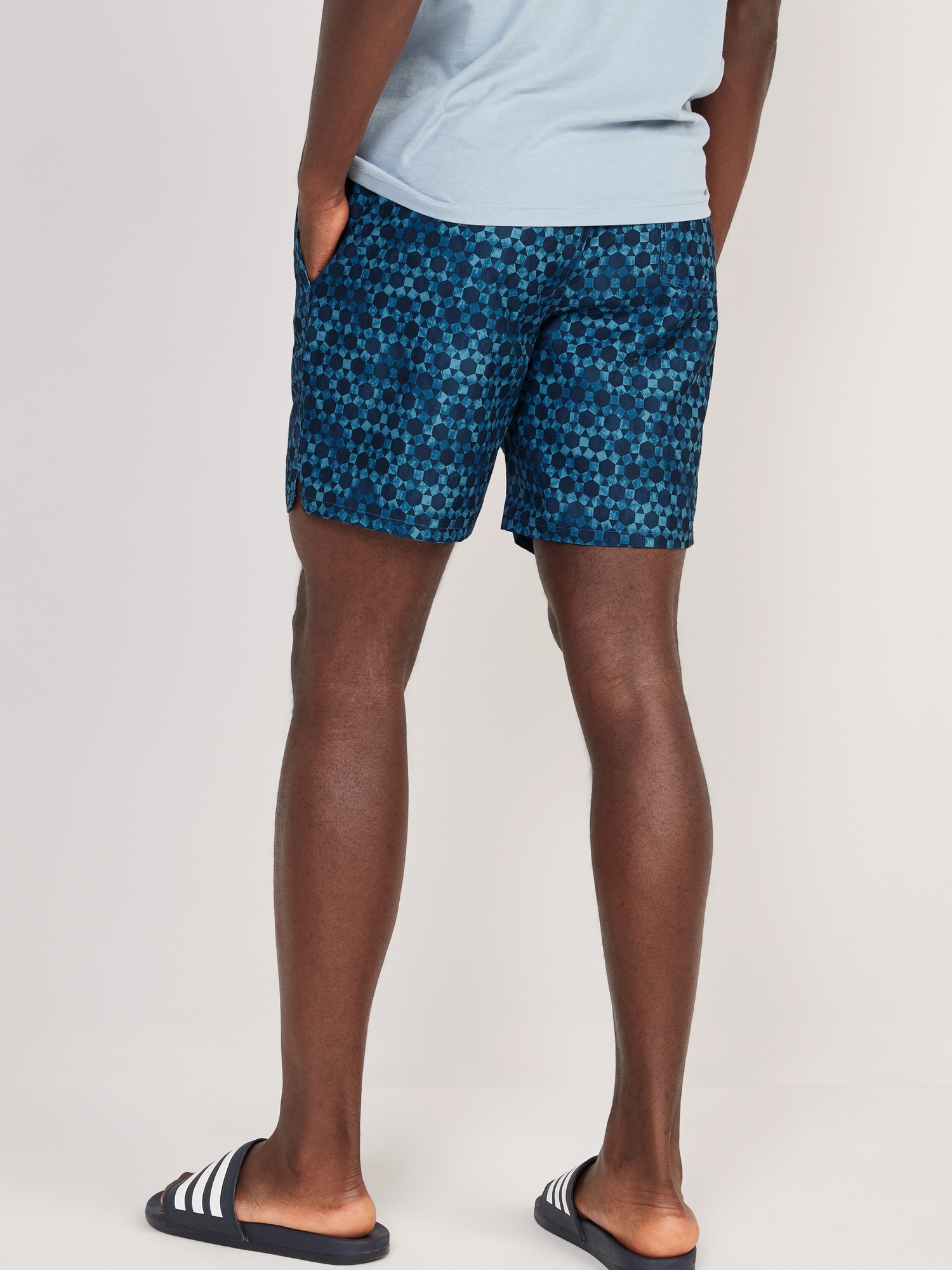 Split Personality Board Shorts - Blue/Pink, Fashion Nova, Mens Swim