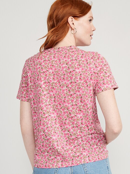 EveryWear Printed Slub-Knit T-Shirt for Women | Old Navy