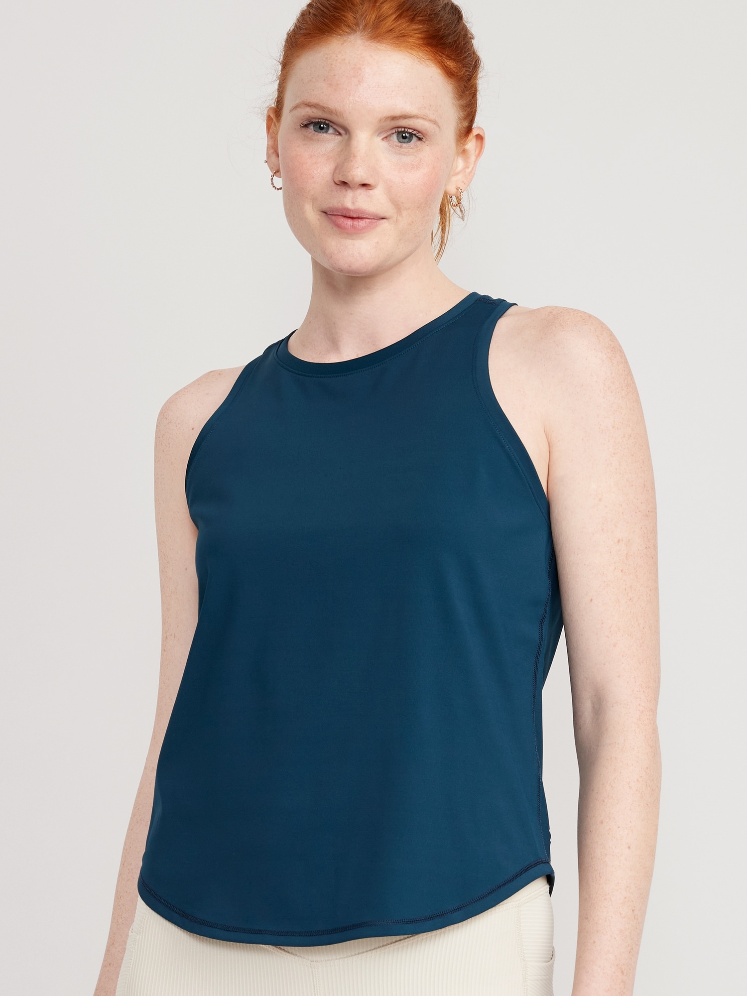 Old Navy PowerSoft Racerback Tank Top for Women blue. 1