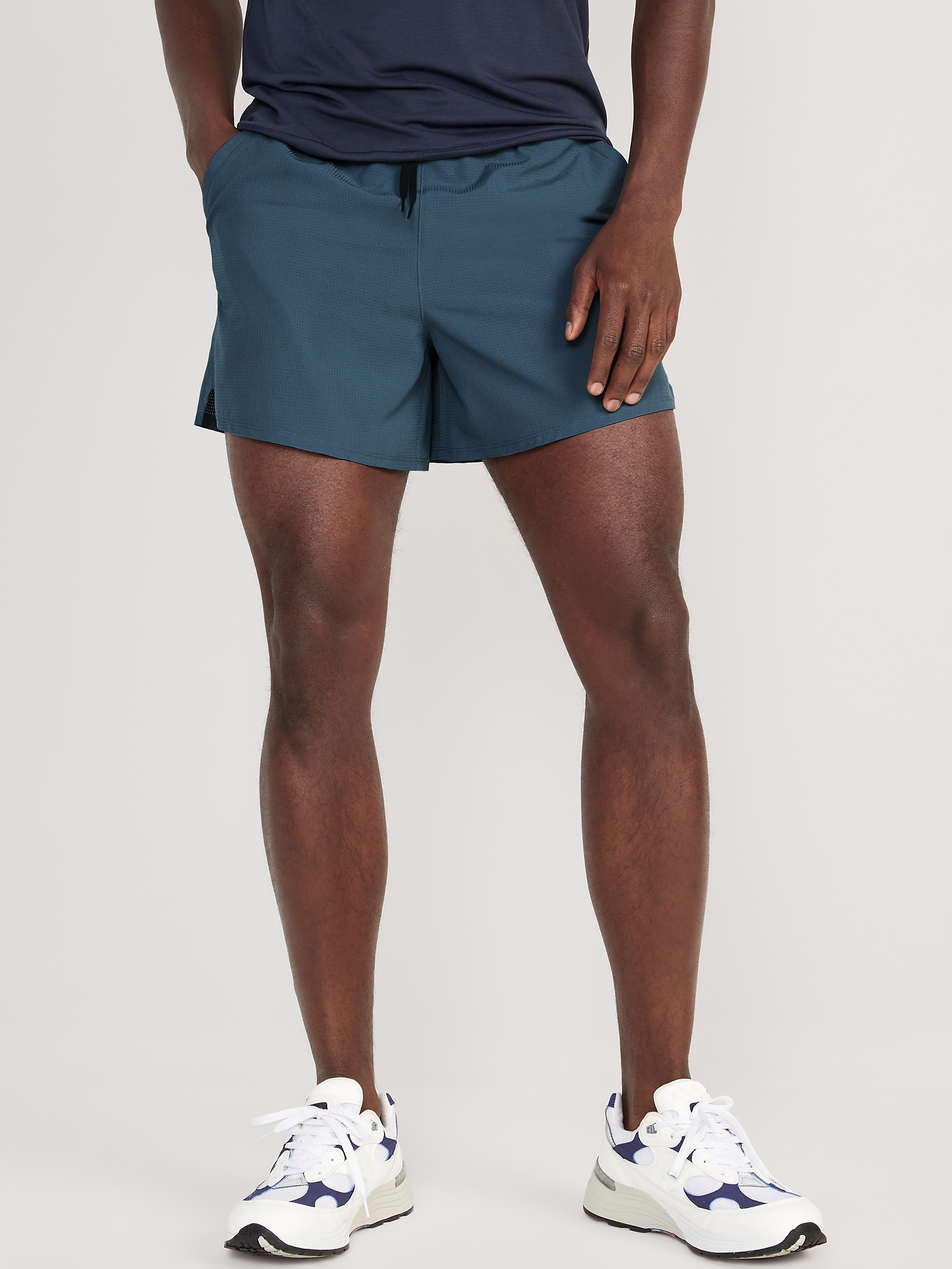 Old Navy StretchTech Dobby Run Shorts for Men -- 5-inch inseam blue. 1