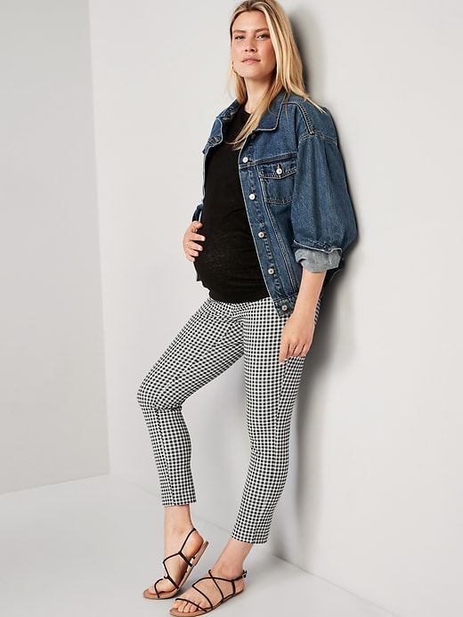 Image number 3 showing, Maternity Full Panel Pixie Ankle Pants