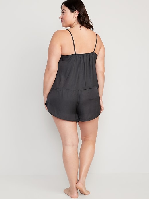 Satin Lounge Tank Top and Shorts Set Old Navy