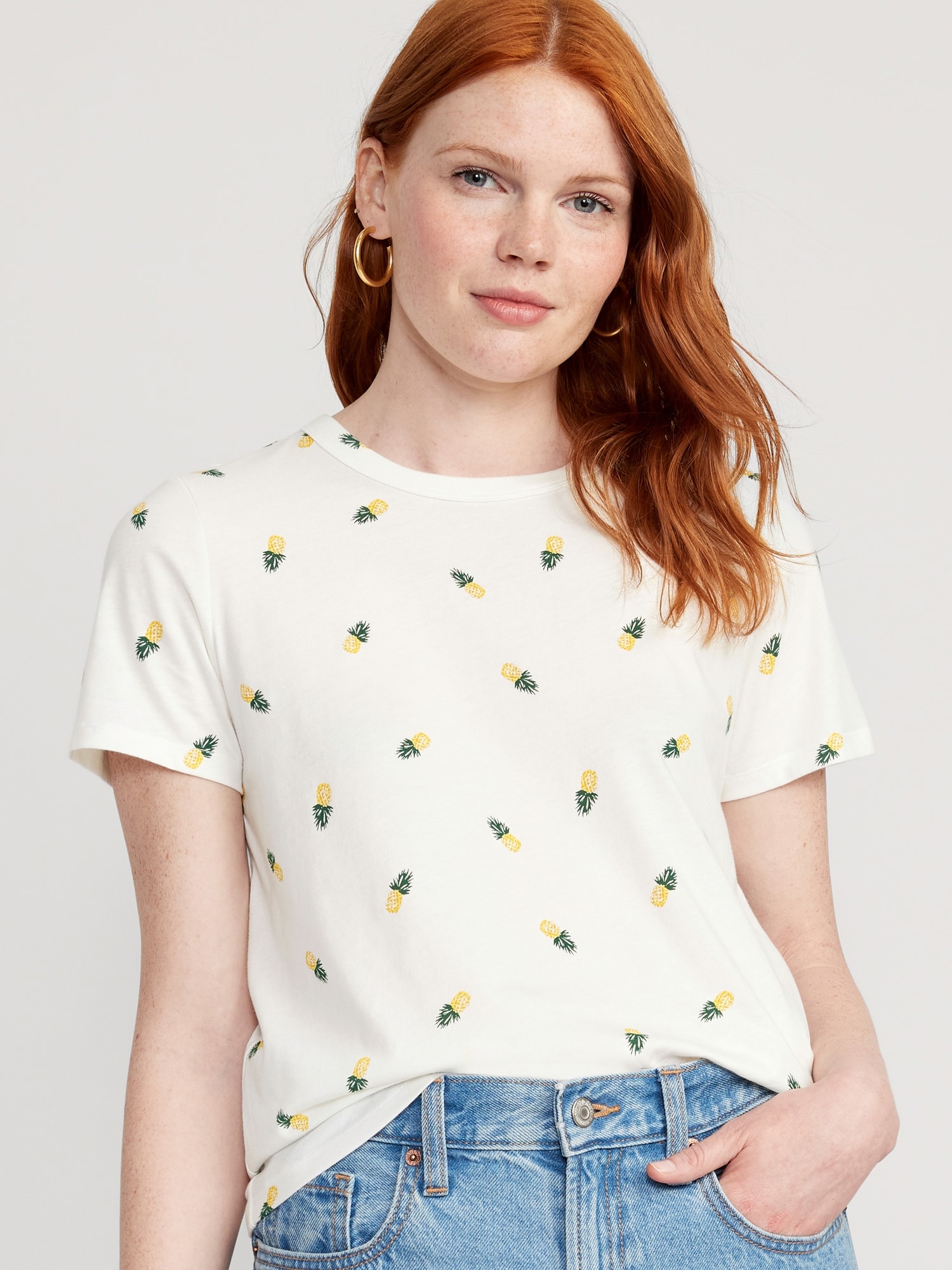 Crew-Neck Printed T-Shirt for Women | Old Navy