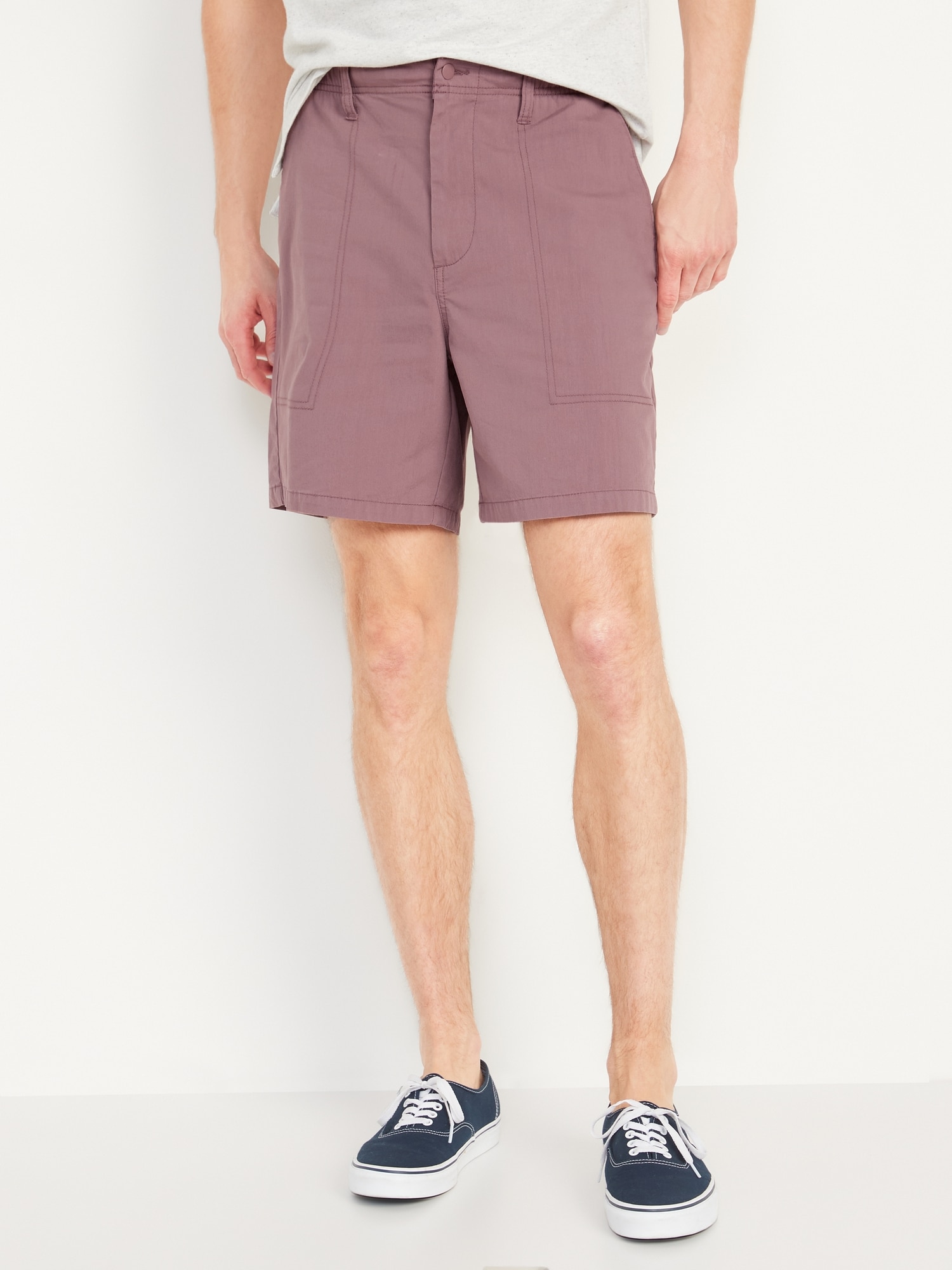 Old Navy Hybrid Tech Chino Shorts for Men -- 7-inch inseam blue. 1