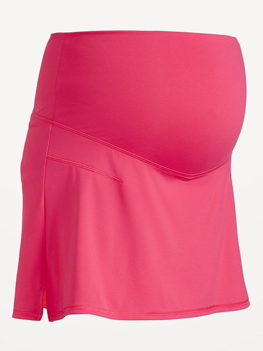 Image number 4 showing, Maternity Rollover-Waist PowerSoft Skort
