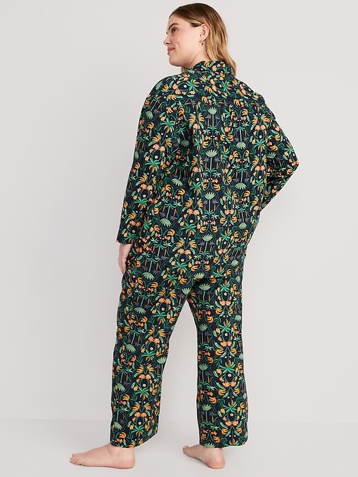 Image number 8 showing, Oversized Poplin Pajama Set