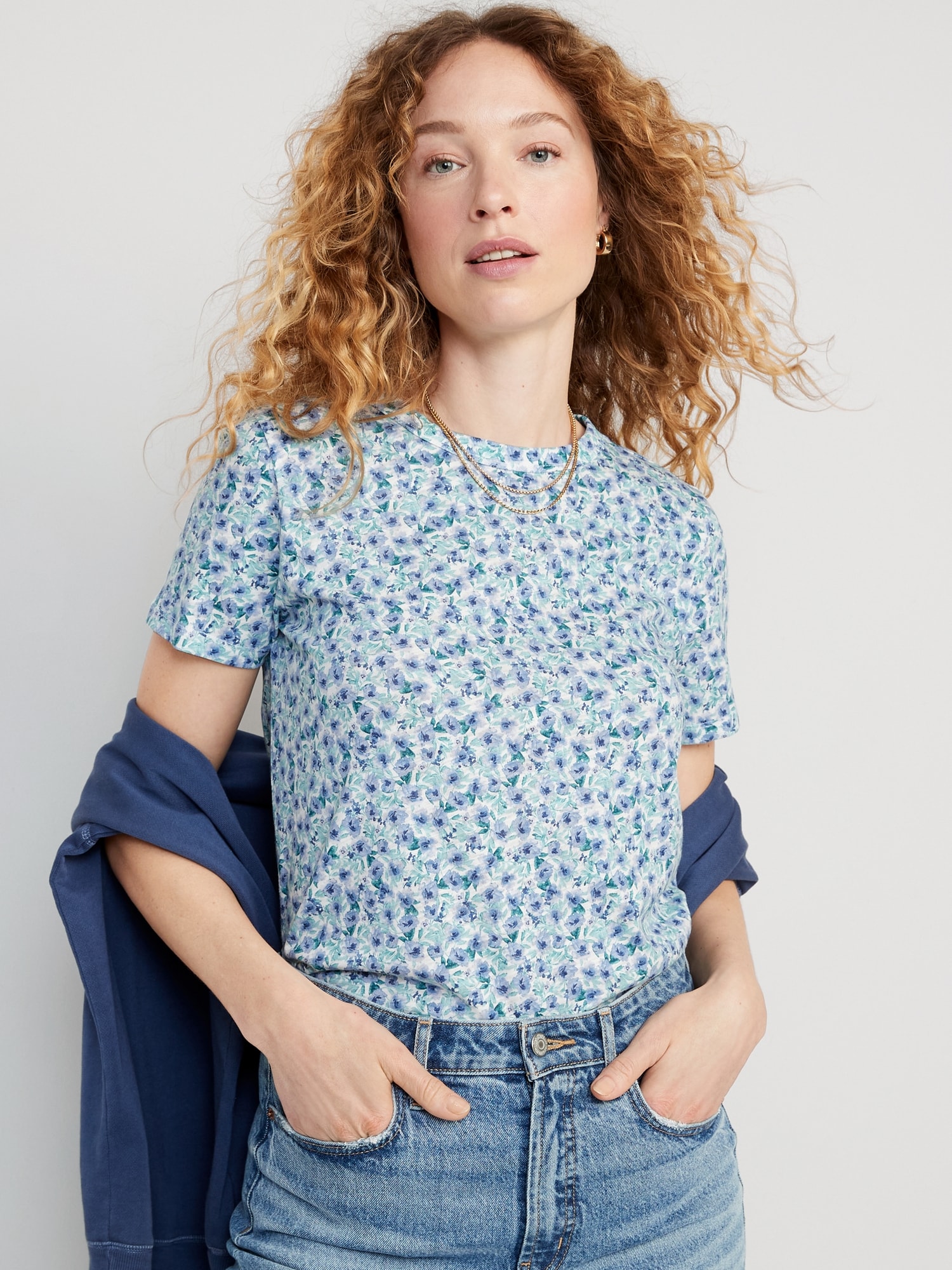 EveryWear Crew-Neck Printed T-Shirt for Women | Old Navy