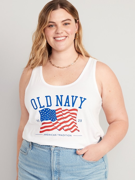 Image number 7 showing, Matching "Old Navy" Flag Tank Top